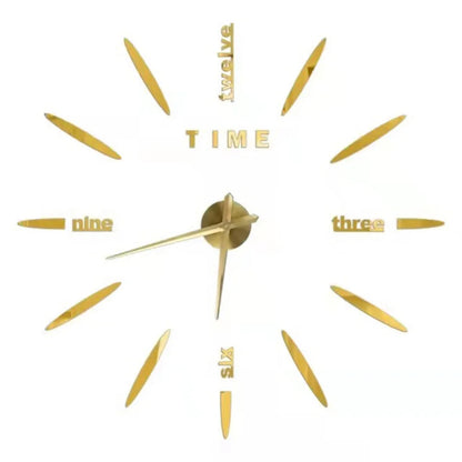2022 moderne Design Große Wanduhr 3D DIY Quarz Uhren Mode Uhren Acryl Spiegel Aufkleber Wohnzimmer Wohnkultur Horloge
