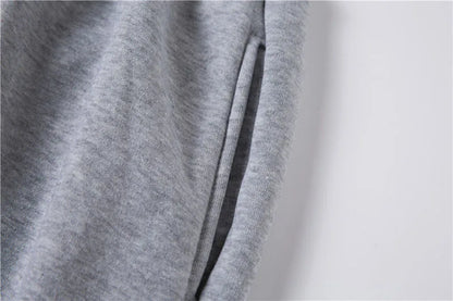 2024 New Autumn and Winter Men's and Women's Sweater Set KING QUEEN Loose Relaxed Hooded Print Couple Set.