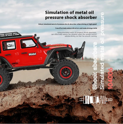1/10 WLtoys 104006 Remote Control Car Rc Craweler Car Rc Car Drift Car Full Proportional Rock Crawler 4WD Off-road Truck Toys