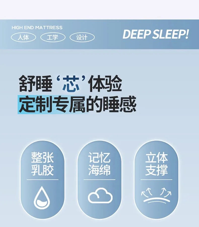 Latex matratze nach Hause gepolstert Studenten wohnheim Tatami verdickt Einzel-und Doppel benutzer definierte Memory Baumwolle Bett matte