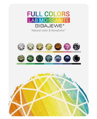 GIGAJEWE Hoop Earring Moissanite Natural Blue Color VVS1 S925 Silver 18K Gold Plated Diamond Test Passed Jewelry Woman Wife Gift.