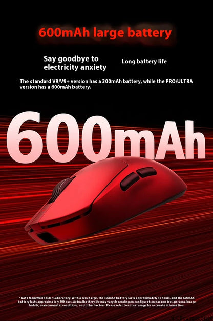 New Aula V9 Ultra Wireless E-sports Gaming Mouse Double 8k 3mode PAW 3950 8k 55g Lightweight Ergonomic Mouse Custom PC Accessory