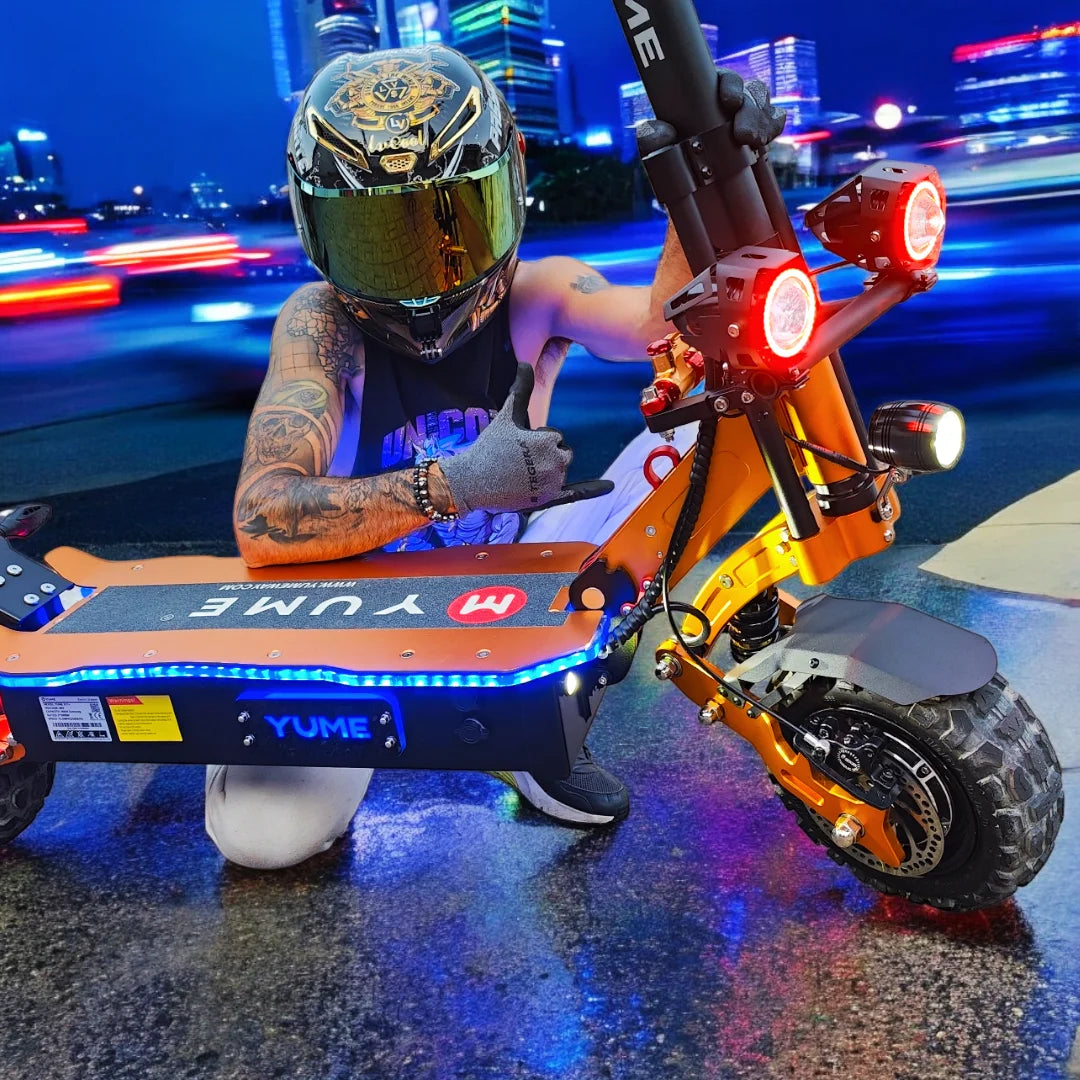 YUME X11+ adult electric scooter 6000W dual motor 60V 30Ah battery 11-inch tires top speed 95km/h range 100km..