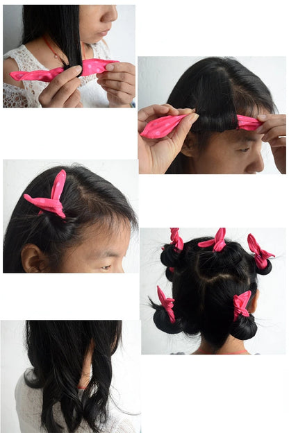5pcs/set Heatless Hair Curlers No Heat Hair Rollers Soft Curls Women Sleeping Lazy Curling Rods Wave Formers Hair Styling Tools