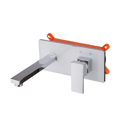 BAKALA Luxury  Mirror Matte  Black White Bathroom Faucet Basin Sink Tap Wall Mounted Square Brass Mixer LT-320BR