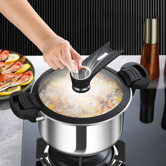 Portable Pressure Cooker Fast Cooking Stew Pot Pressure Cooker Stainless Steel Fast Cooking Multifunctional Kitchen Accessories.