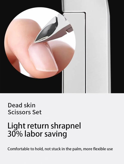 Stainless Steel Nail Scissor Steel Push Nail Art Tool Set Stainless Steel Nail Barb Scissor Nail Remover Skin Eliminator Pliers.