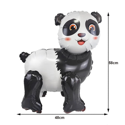 4D Stehender Löwe Giraffe Ballon Dschungel Tier Luftballons Baby Dusche Globos Kind Dschungel Safari Geburtstag Party Dekore Liefert.