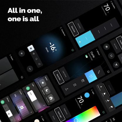 MOES Tuya Wifi Smart 5-Zoll-Touchscreen US Center Control Panel Sprachsteuerung Alexa und ZigBee Gateway Eingebaute Szenensteuerung.