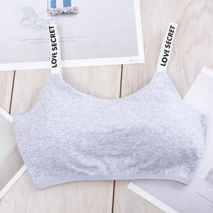 Women Active Bra Casual Top Letters Print Strap Cotton Top Fitness Gym Jogging Sleep Bra Girl Wire Free Bandeau Paded Bra Tops.