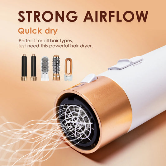 Multi Functional 5-in-1 Electric Hair Brush Dyson Airwraps Hair Dryer Brush Hot Air Comb Straight Hair Brush Curling Iron.