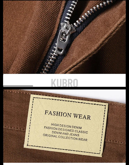 Fashion Loose Straight Business Casual Stretch Denim Pants Male Brand Trousers 3 Colors Plus Size Mens Clothing Slim Jeans 28-44