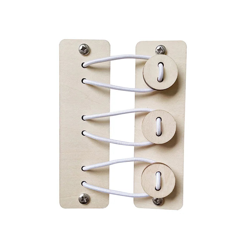 Busy Board DIY Accessories Lamps Doorbell Montessori Teaching Aids Hands-on Ability Sound Color Recognition Children Wooden Toys