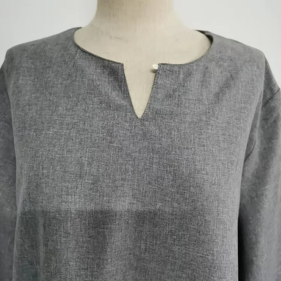 Lockeres, elegantes, reines, langes Kleid im Nahen Osten-Stil für Damen in Übergröße, schlanker Midirock, lässiges, bequemes Maxikleid.