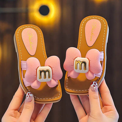 Children Slippers Kids Summer Cartoon Beach Shoes Girls Baby Soft Sole Non-Slip.