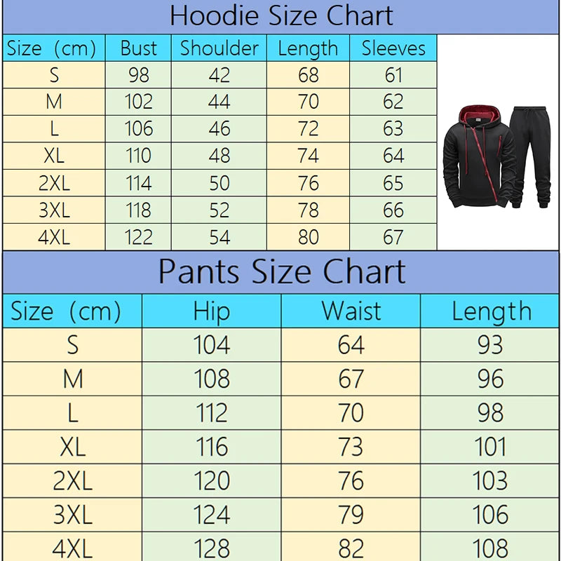 Men's Zipper Hooded Tracksuit Chinese Dragon Print Jacket Sweatpants 2pcs Set Male Outdoor Casual Sports Riding Versatile Outfit.