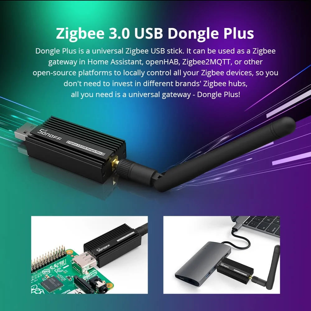 Sonoff Zigbee 3.0 USB-Dongle Plus ZBdongle-E Wireless Zigbee Gateway USB-Schnittstelle Capture EFR32MG21 Google Home Sprachsteuerung.