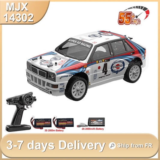 1/14 MJX 14302 New V2.0 Rc Car Brushless Motor Hyper Go 4wd Off-Road Remote Control Cars 55km High Speed Racing Drift Toy Kid.
