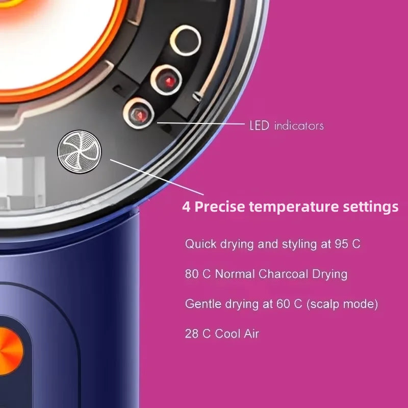 High-speed electric professional hair dryer negative ion hair care fast drying large wind power silent air blower hair dryer.