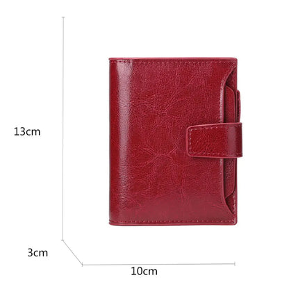 2024 New Short Women Wallets Genuine Leather Zipper Coin Pocket Women Purse Name Engraved Quality Card Holder Kpop Female Wallet.
