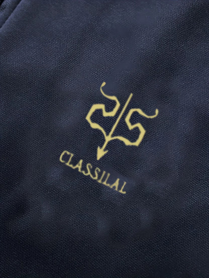 Autumn and winter men's set zipper Stand-up collar sportswear set suitable for fitness running exercise 2 pieces set.