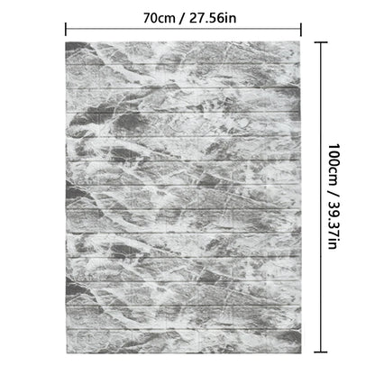 Retro Brick Pattern Room Decor PVC Home Decorations 3D Wallpaper Foam Wall Stickers DIY Self-adhesive 70cmX1m Renovation