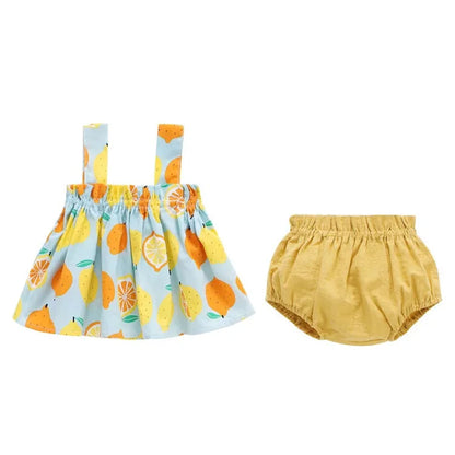 Sommer Neugeborene Baby kleidung für Mädchen Jungen Set Print dünnes Mini kleid und pp Shorts 2 Stück Set Baby Baby kleidung Outfit 6-24m.