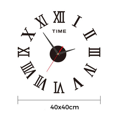 3D Leuchtende Wanduhr Rahmenlose Acryl DIY Digitale Uhr Wand Aufkleber Stumm Uhr Für Wohnzimmer Schlafzimmer Büro Wand Dekor