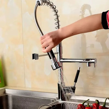 Kitchen pull-out faucet nozzle handheld ABS faucet water-saving high-pressure nozzle bathroom sink faucet replacement