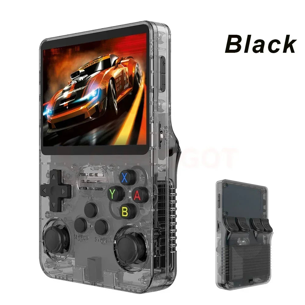 Open Source R36S Retro Handheld Game Console ARKOS 2.0 3.5Inch IPS Screen 64G/128G Portable Pocket Video Player Kids Xmas Gift.