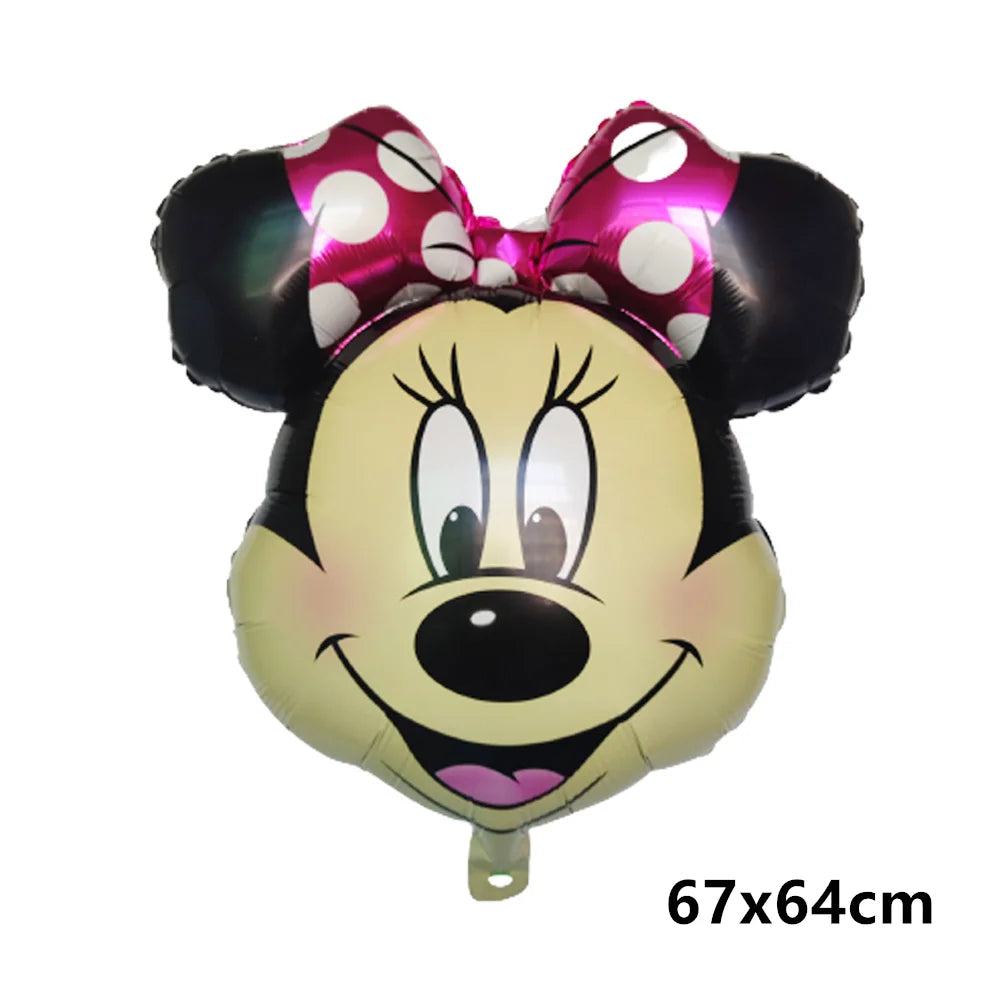 Mickey Minnie Folienballon Mickey Mouse Luftballons Minnie Geburtstag Party Dekor Kinderspielzeug Babyparty Ball Kinder Cartoon Geschenk.