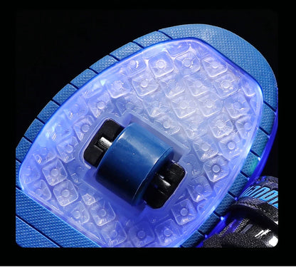 Two Wheels Children's Led Light Roller Skate Shoes For Kids Boys Girls Luminous Sneakers Skateboard USB Charging.