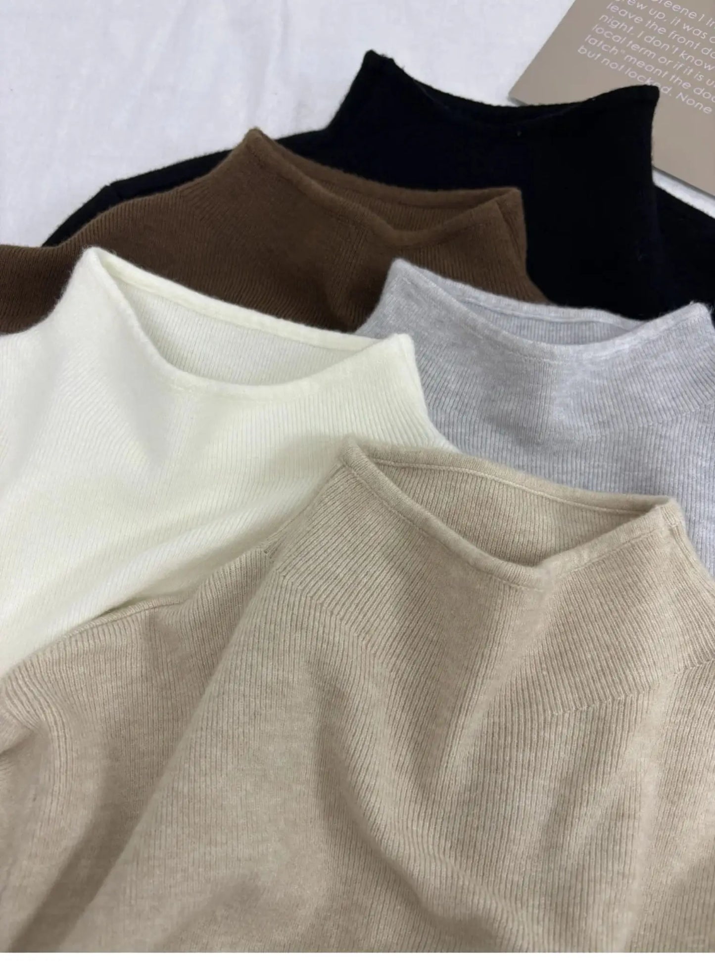 2025 Autumn Winter Fashion Turtleneck Ladies Solid Sweater Women's Casual Vintage Knitted Long Sleeve Pullovers Woman Clothing.