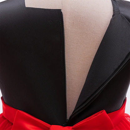 Alice Red Queen Cosplay Prinzessin Kleid Mädchen Deluxe Performance Kleidung Kind Karneval Halloween Party Charm Kostüm Geburtstagsgeschenk.