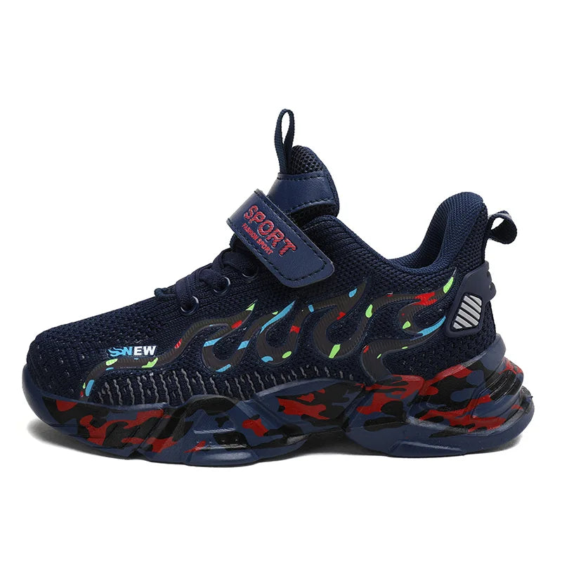 Boys Running Shoes 2022 Design Children Sneakers Mesh Kids Casual Sneakers 7-12 Years Children Sneakers for Boys