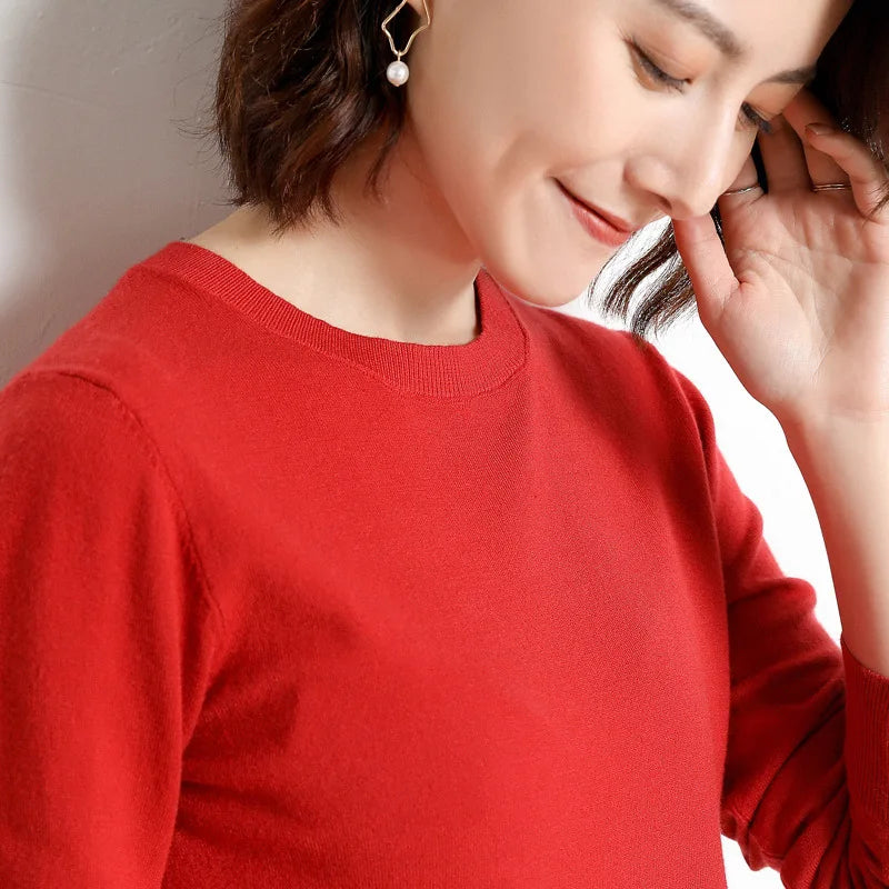 22 farben Herbst und Winter Kaschmir Pullover Frauen Pullover Oansatz Pull Femme Lange Hülse Frauen Casual Lose Pullover Pullover