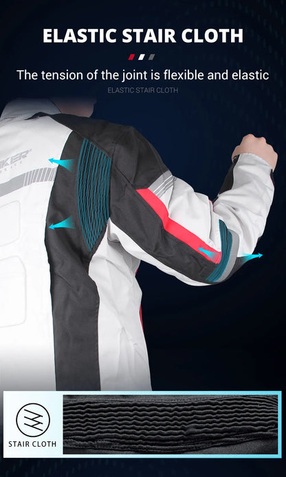 HEROBIKER Waterproof Motorcycle Jacket Man Racing Jacket Wearable Motorcycle Pants Moto Clothing With EVA Protection.