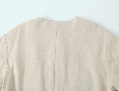 Work Office Lady Pants Set Women Long Sleeve Button Pocket Jacket Women's Trousers With Pocket Two Piece Set Female Set.