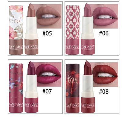 8Colors Brand Makeup Matte Lipstick Waterproof Long Lasting Lip Stick Sexy Red Pink Velvet Nude Lipsticks Women Cosmetics Makeup.