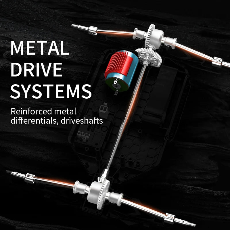 Teeggi 4WD 2.4G RC Drift Car 80KM/H 1:14 High Speed Off-Road Racing Car Brushless 3S Remote Controller Car Truck Toy For Gift.