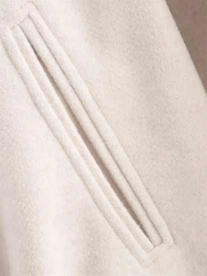 Damen Mode Herbst Winter Jacke Frauen Retro Rundhals Langarm Elastische Saum Zipper Weiche Bomber Jacke Frauen Mantel Weibliche.