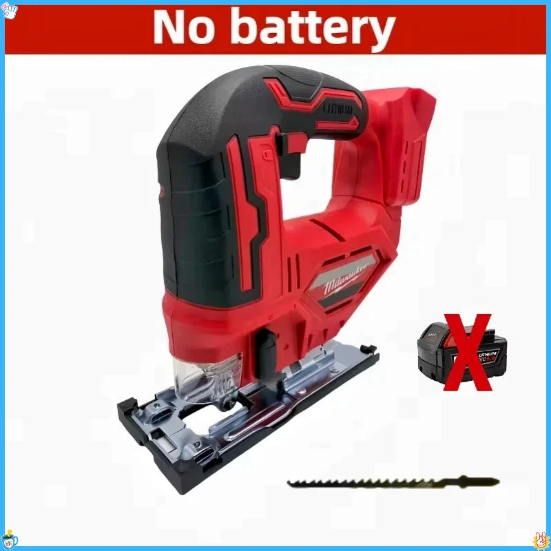 Milwaukee 3000 U/min bürstenlose Kurvensäge, kabellose elektrische Stichsäge, tragbares, multifunktionales, verstellbares Elektrowerkzeug für die Holzbearbeitung