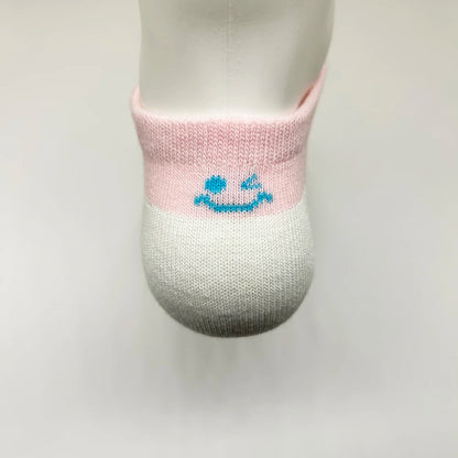 4 Pairs Cotton Women's Boat Socks No Show Socks Set for Lady White Invisible Cotton Socks Pack Pink Black Breathable Summer.