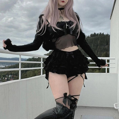 AltGoth Mall Goth Hotsweet Shorts Women Aesthetic Y2k E-girl.