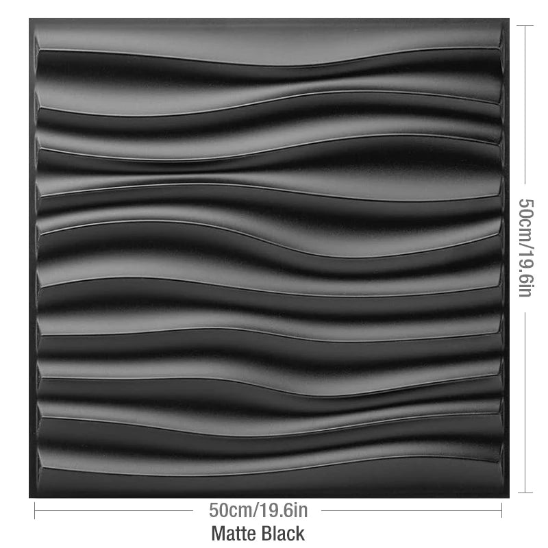 12PC 50x50cm 3d art plaster cut geometric diamond carved wood adhesive bottom wall 3d wall sticker 3d wall panel home decoration