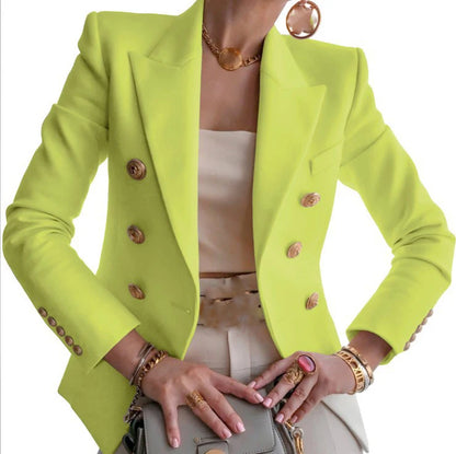Casual Drehen Unten Kragen Langarm Anzug Oberbekleidung Büro Dame Frühling Herbst Mode Elegante Solide Blazer Mäntel Für Frauen 2023.