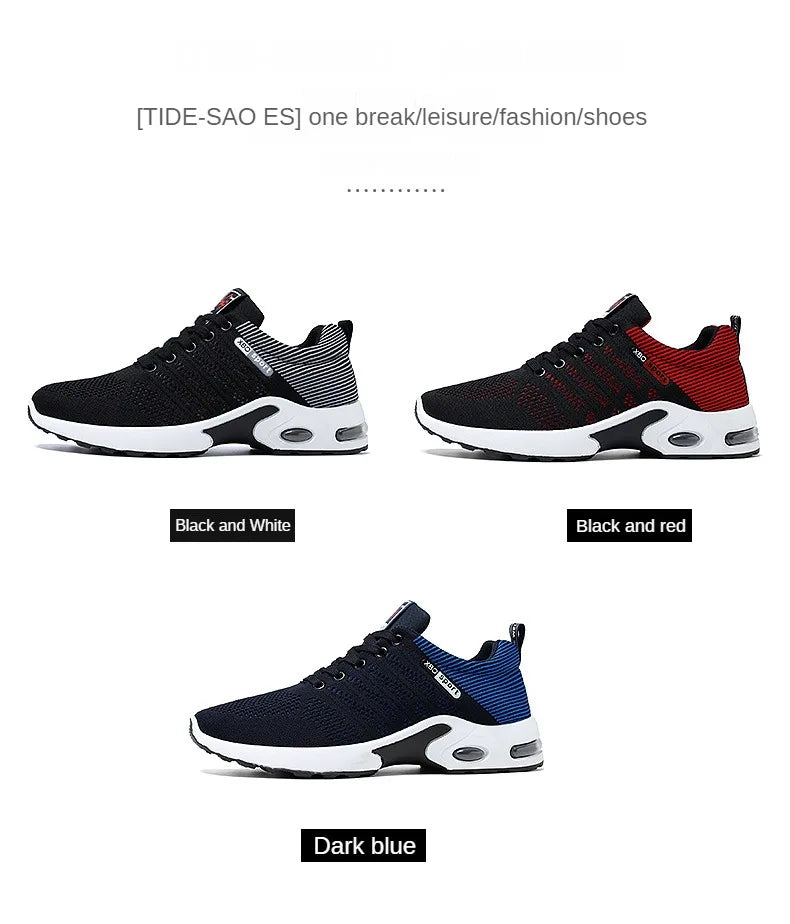 Professional Running Shoes For Men Lightweight Men's Designer Mesh Sneakers Lace-Up Male Outdoor Sports Tennis Shoe.