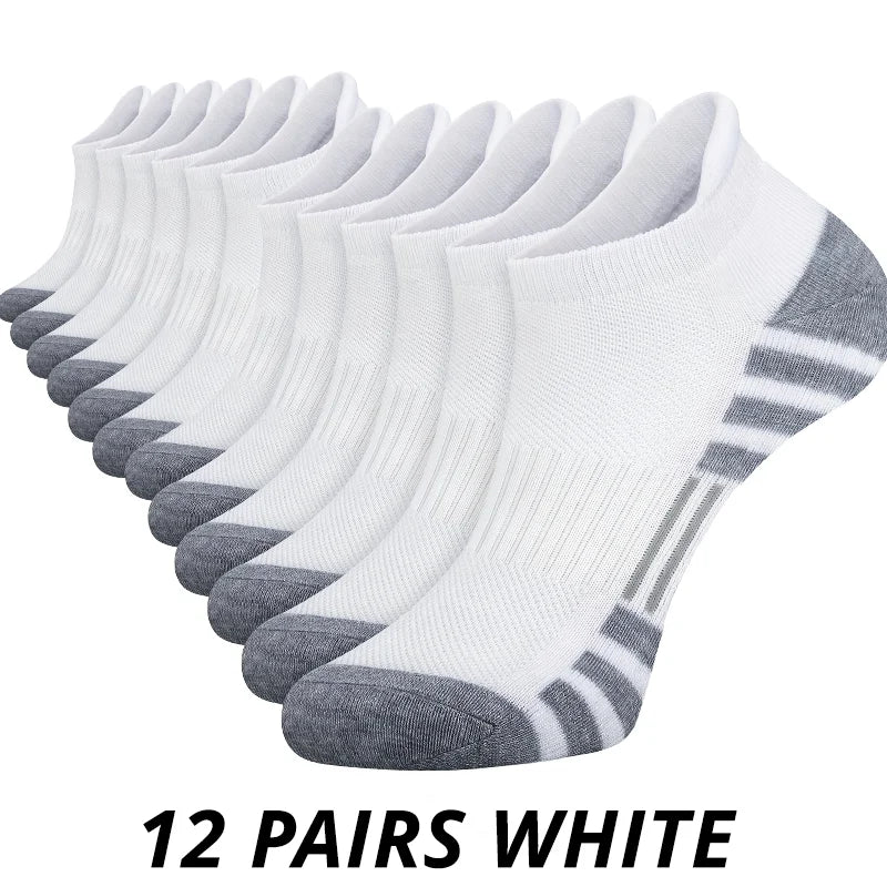 6/12 Pairs Men's Outdoor Gym Socks High Quality Comfortable Soft Ground-Gripping Football Large Size New Style