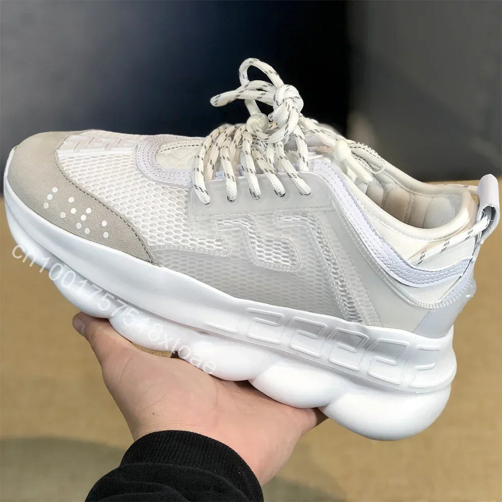 Luxus-Outdoor-Freizeitschuhe der Größe 36–45 für Männer und Frauen, modische Freizeit-Turnschuhe, Herbst-Winter, dicker Boden, niedrige Sportschuhe.