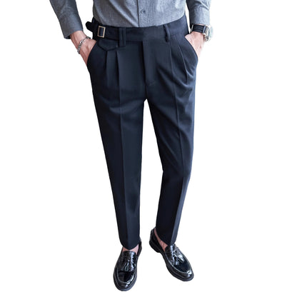 Navy Men's Suit Pants, White Black Trousers, Gray Khaki Pantalones Hombre Fashion Slim Male Pant, 28 29 30 31 32 33 34 36